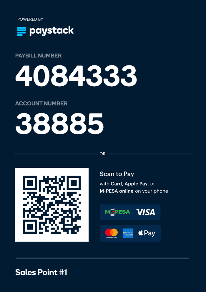 Virtual Terminal poster for a Kenyan business